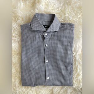 Hugo Boss Blue Dress Shirt Slim Fit